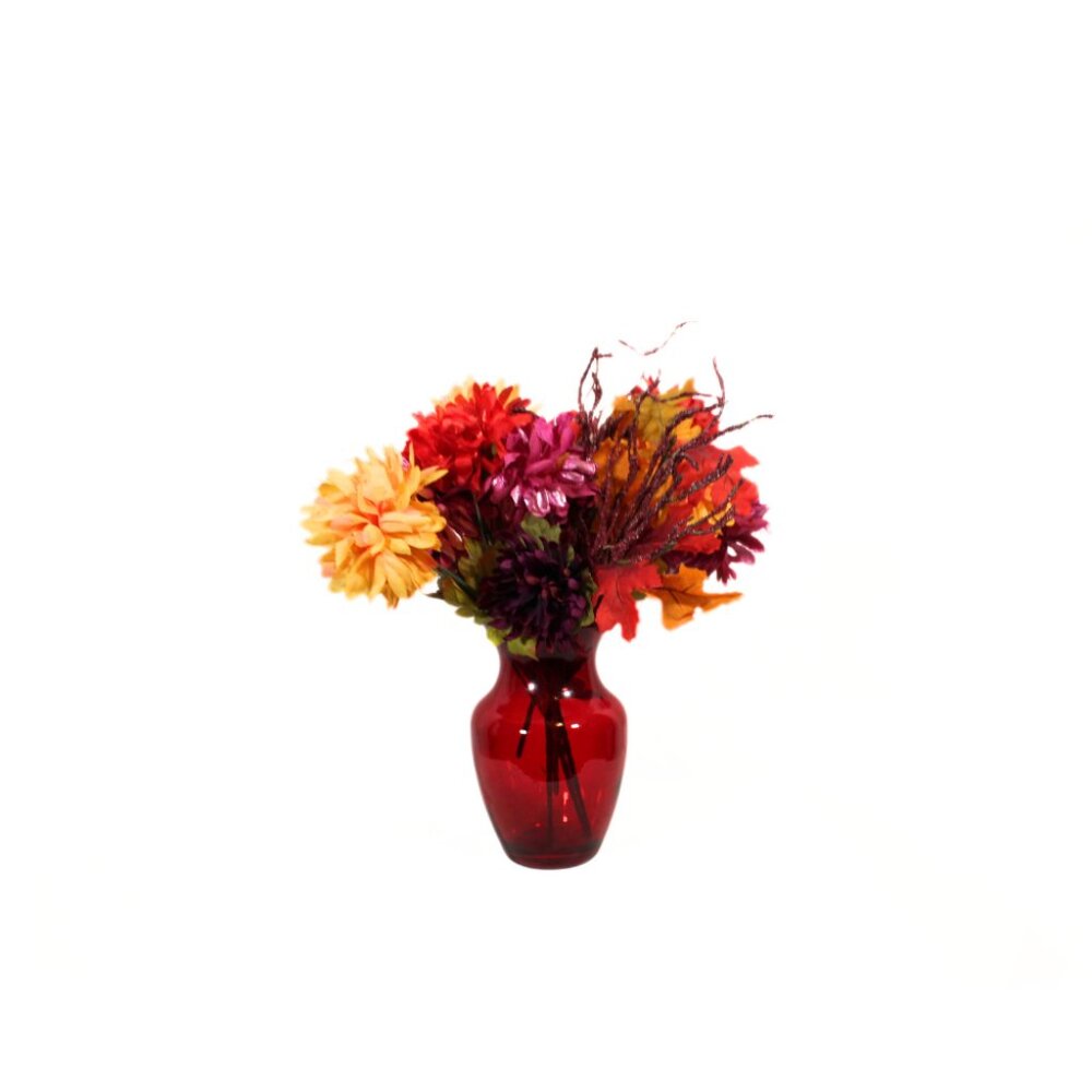 Vintage Y2K Whimsigoth Red Glass Vase – Late 1990s Gothic Decor